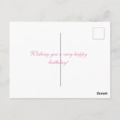 Gefeliciteerd met je verjaardag, briefkaart (Achterkant)