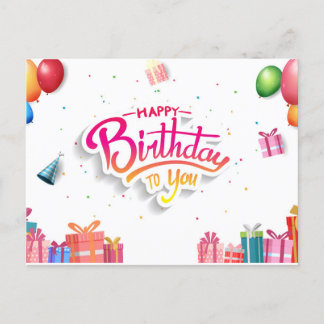 Gefeliciteerd met je verjaardag briefkaart