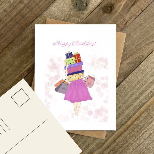 Gefeliciteerd met je verjaardag, briefkaart