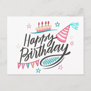 Gefeliciteerd met je verjaardag briefkaart