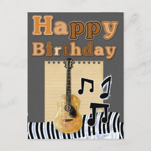 Gefeliciteerd met je verjaardag briefkaart (Voorkant)