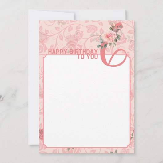 Gefeliciteerd met je verjaardag: de geboortebloem aankondiging (Achterkant)