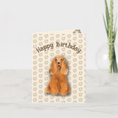 Gefeliciteerd met je verjaardag Engelse Cocker Spa (Voorkant)