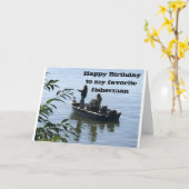 GEFELICITEERD MET JE VERJAARDAG *FAVORIETE VISSER* KAART (Gele Bloem)