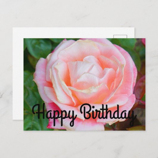 Gefeliciteerd met je verjaardag Gemini Rose #1 Ans Briefkaart (Voorkant / Achterkant)