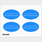 Gefeliciteerd met je verjaardag in Morse Code Ovale Sticker (Vel)