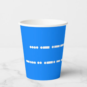 Gefeliciteerd met je verjaardag in Morse Code Papieren Bekers