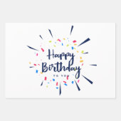 Gefeliciteerd met je verjaardag inpakpapier vel (Voorkant 2)