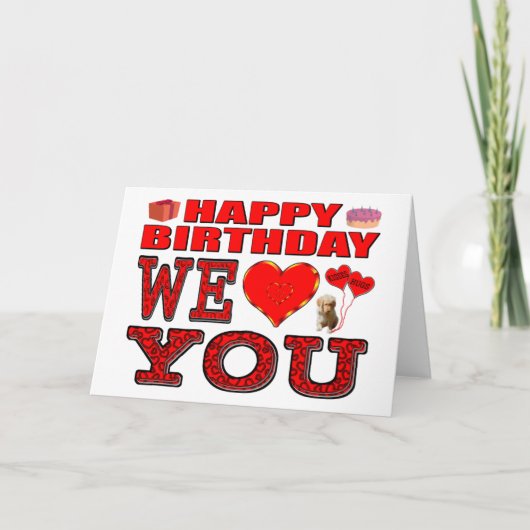 Gefeliciteerd met je verjaardag kaart (Voorkant)