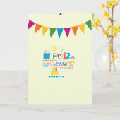 Gefeliciteerd met je verjaardag kaart (Gele Bloem)