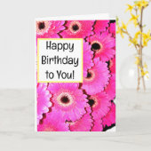 Gefeliciteerd met je verjaardag! Kaart (Gele Bloem)