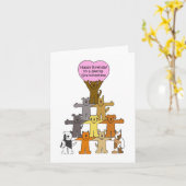 Gefeliciteerd met je verjaardag kaart (Gele Bloem)