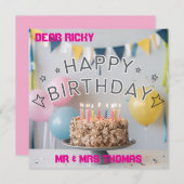 Gefeliciteerd met je verjaardag! 🎉🎂 kaart (Voorkant / Achterkant)