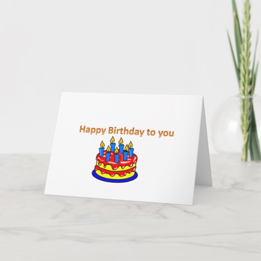 Gefeliciteerd met je verjaardag kaart (Voorkant)