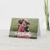 Gefeliciteerd met je verjaardag mama | Modern scri Kaart (Voorkant)