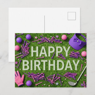 Gefeliciteerd met je verjaardag op de green briefkaart