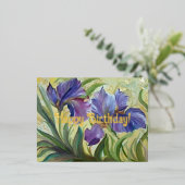 Gefeliciteerd met je verjaardag Schildering van ro Folie Feestdagen Briefkaart (Staand Voorkant)