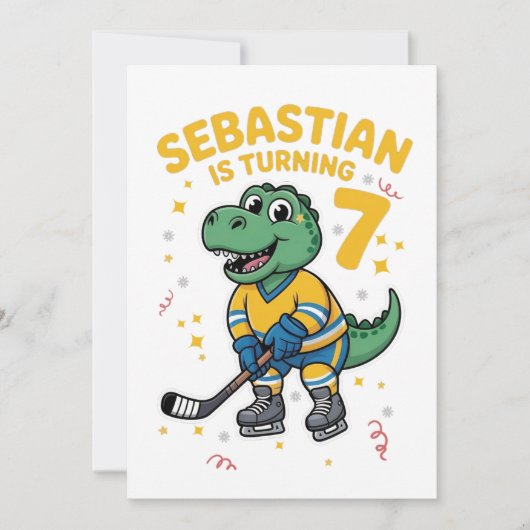 Gefeliciteerd met je verjaardag Sebastian Uitnodi Kaart (Voorkant)