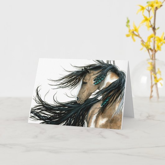 Gefeliciteerd met je verjaardag Serenity Horses va Kaart (Gele Bloem)