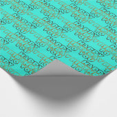 Gefeliciteerd met je verjaardag Typografie Gold Tu Cadeaupapier (Hoek)