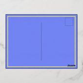 Gefeliciteerd met je verjaardag! Uitnodigingskaart Folie Uitnodiging Briefkaart (Achterkant)