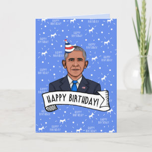 Gefeliciteerd met je verjaardag van Barack Obama Kaart