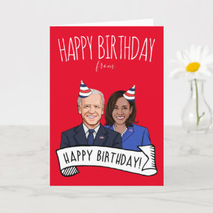 Gefeliciteerd met je verjaardag van Biden Harris Kaart