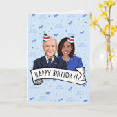 Gefeliciteerd met je verjaardag van Joe en Kamala Kaart (Gele Bloem)