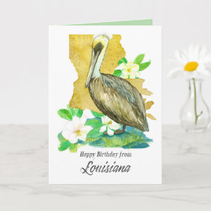 Gefeliciteerd met je verjaardag van Louisiana Peli Kaart