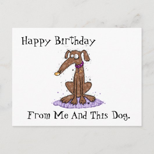 Gefeliciteerd met je verjaardag van mij briefkaart (Voorkant)