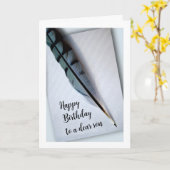 Gefeliciteerd met je verjaardag voor zoon Blauwe G Kaart (Gele Bloem)