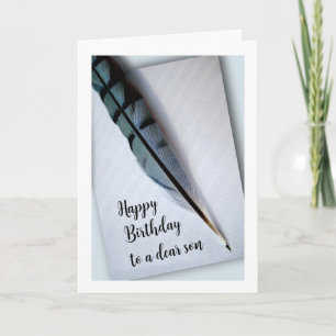 Gefeliciteerd met je verjaardag voor zoon Blauwe G Kaart