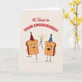 Gefeliciteerd met je Verloving Kaart (Gele Bloem)