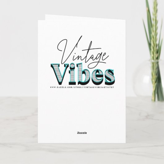 Gefeliciteerd met je Verloving | Retro Kaart (Achterkant)