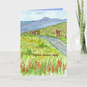 Gefeliciteerd met je wandelroute voor gepensioneer kaart