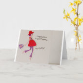 Gefeliciteerd met je zwangerschap! kaart (Gele Bloem)