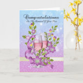 Gefeliciteerd met jullie hernieuwing van de huweli kaart (Gele Bloem)