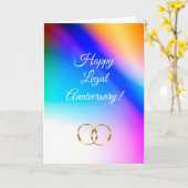 Gefeliciteerd met jullie legale trouwdag Vouwbare  Kaart (Gele Bloem)