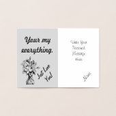 Gefeliciteerd met jullie trouwdag folie kaarten (Binnen)