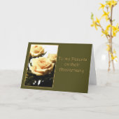 Gefeliciteerd met jullie trouwdag, mama en papa kaart (Gele Bloem)