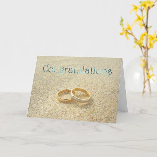 Gefeliciteerd met jullie trouwen. Gefeliciteerd me Kaart (Gele Bloem)