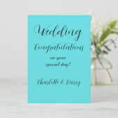 Gefeliciteerd met jullie trouwen kaart (Staand voorkant)