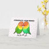 Gefeliciteerd met jullie verloving, bruidspaar kaart (Gele Bloem)