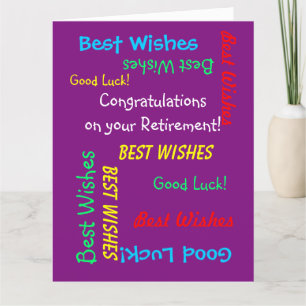 Gefeliciteerd met JUMBO-pensionering van ons allem Kaart