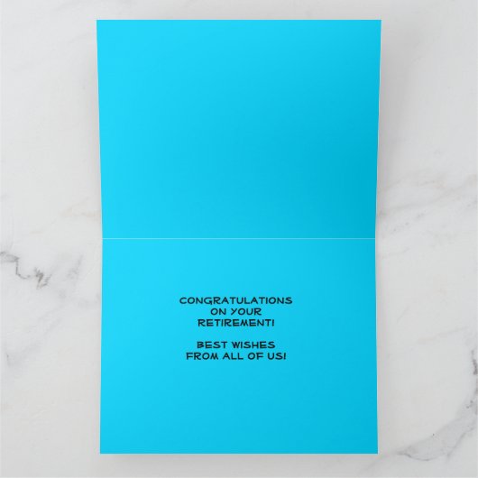 Gefeliciteerd met JUMBO-pensionering van ons allem Kaart (Binnen)