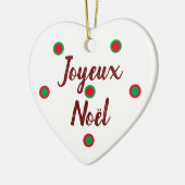 Gefeliciteerd met Kerstmis Keramisch Ornament (Links)