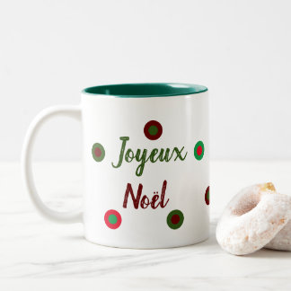 Gefeliciteerd met Kerstmis Tweekleurige Koffiemok