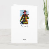 Gefeliciteerd met mijn favoriete brandweerman kaart (Achterkant)