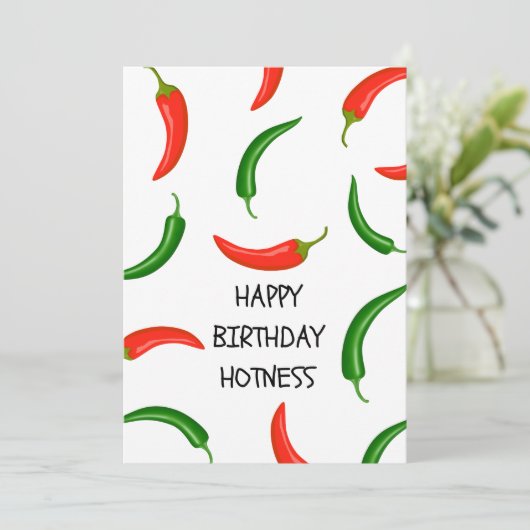 Gefeliciteerd met mijn Hot Lover Chili Kaart (Staand voorkant)