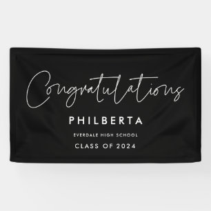Gefeliciteerd met Minimaliserende Graduparty Spandoek